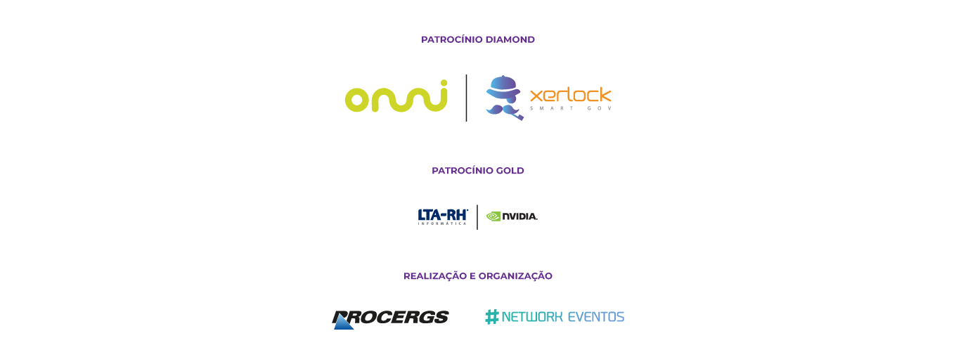 Lista de patrocinadores do Evento.